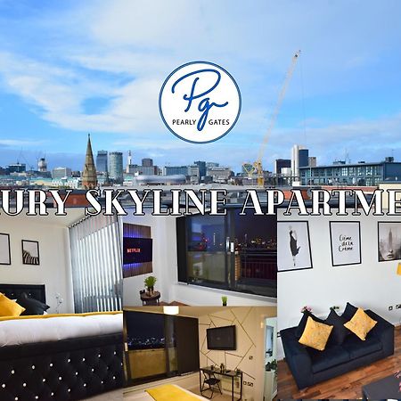 Penthouse - Amazing City Skyline Views - Balcony - Free Extra 2 Hours - Free Parking - Utilita Arena - Bullring Shopping - New St Station- Super King Size Bed Birmingham Buitenkant foto