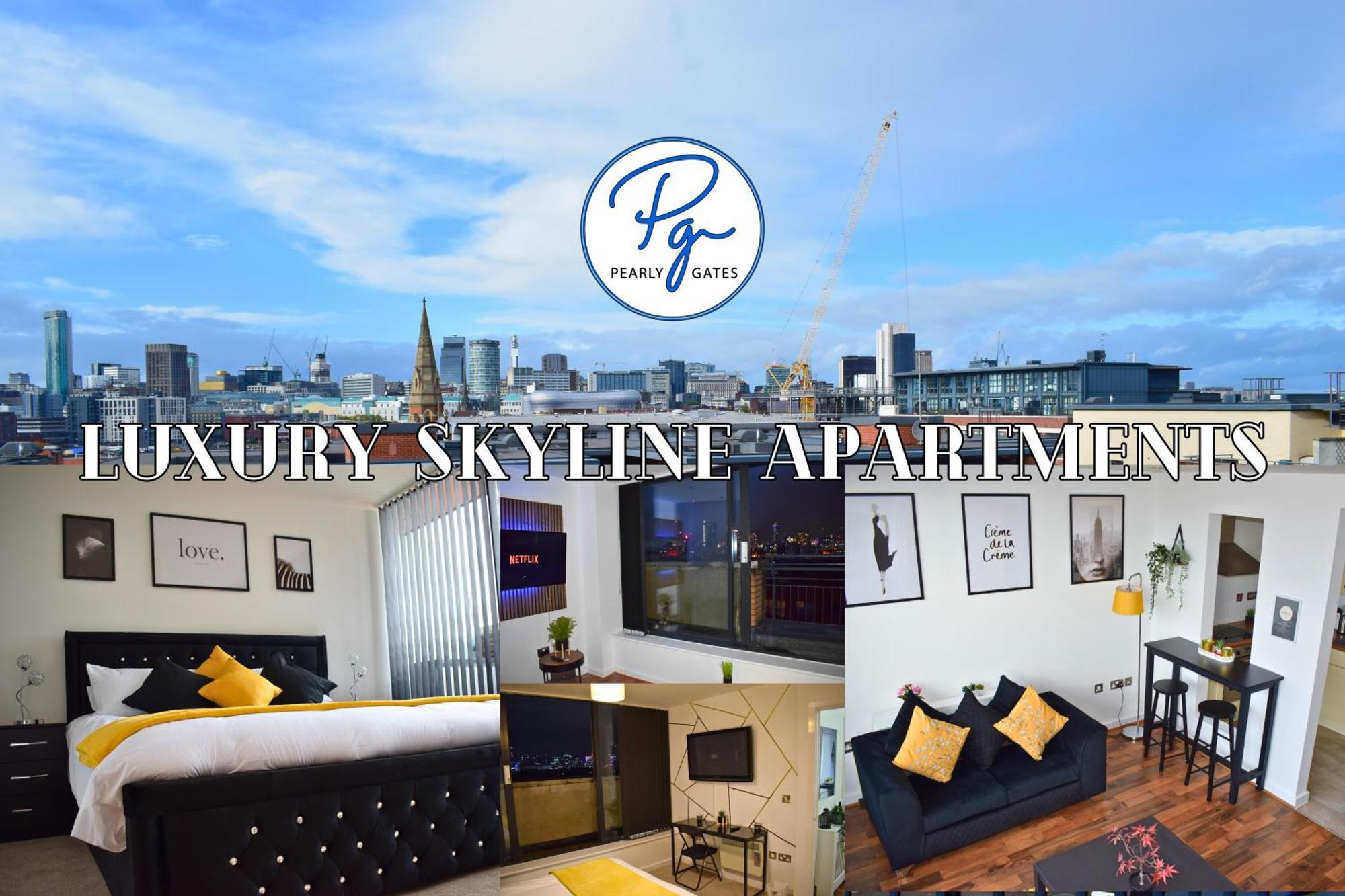 Penthouse - Amazing City Skyline Views - Balcony - Free Extra 2 Hours - Free Parking - Utilita Arena - Bullring Shopping - New St Station- Super King Size Bed Birmingham Buitenkant foto